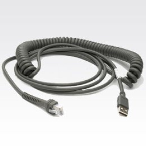 USB CBL SERIE A/9FT COILED