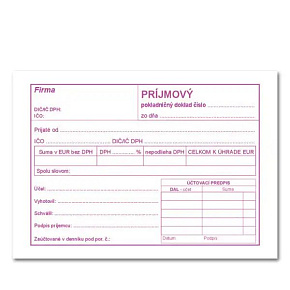 Príjmový pokladničný doklad A6 s DPH – samoprepis – 100 listov Príjmový pokladničný doklad A6 s DPH – samoprepis – 100 listov